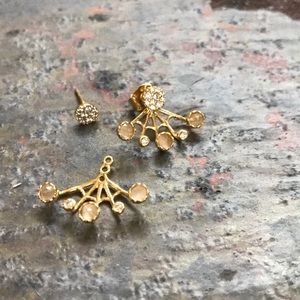 Anthropologie 2 part earrings